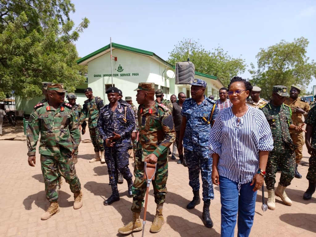 Ghana Boundary Commission inspects boundary demarcation at Paga