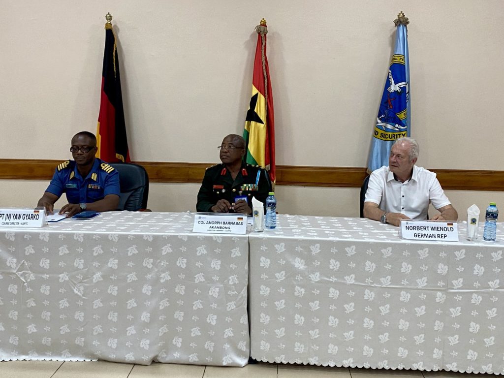 Let’s complement each other to ensure safe maritime domain—KAIPTC. Air Commodore David Anetey Akrong, Deputy Commandant, Kofi Annan International Peacekeeping Training Centre (KAIPTC), has urged maritime security experts to consult, share knowledge and complement the efforts of each other to enhance safety in the maritime domain.