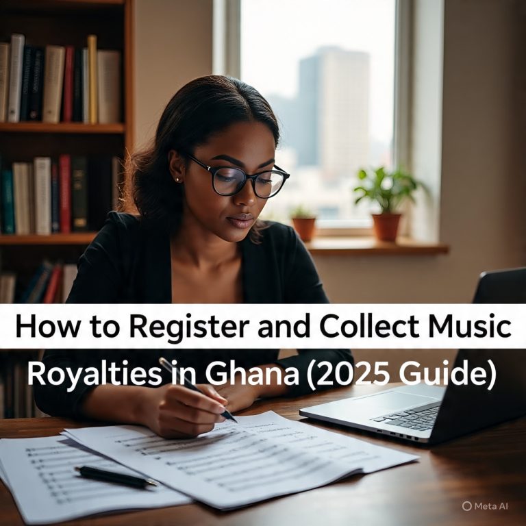 register and collect music royalties in Ghana 2025