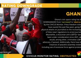 Ghana downgraded in global human rights report as civic freedoms deteriorate