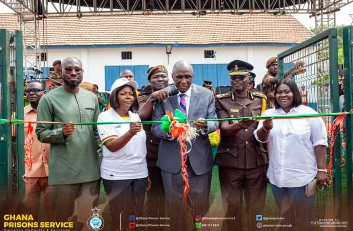 Senior Correctional Center gets AstroTurf. Mr Ambrose Dery, the Minister for the Interior, has commissioned the phase one of the newly constructed AstroTurf for the Ghana Prisons Service, financed by the Ghana National Gas Company.