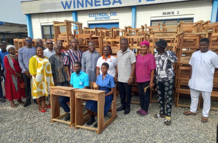 Afenyo-Markin donates 400 mono desks to Winneba Vocational Training Institute. Mr Alexander Kwamena Afenyo-Markin, Member of Parliament (MP) for Effutu, has donated 400 mono desks to the Winneba Vocational Training Institute to facilitate academic work.