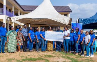 IWD: Stanbic Bank women donate to Serwaa Nyarko Girls SHS. The Women's Forum of Stanbic Bank Ghana, Blue Fusion, donated GHS30,000 in reading and learning materials to Serwaa Nyarko Girls Senior High School in Kumasi, Ashanti Region.