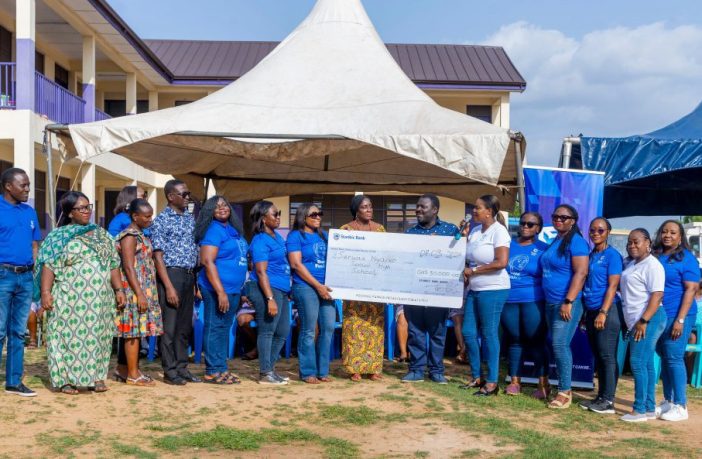 IWD: Stanbic Bank women donate to Serwaa Nyarko Girls SHS. The Women's Forum of Stanbic Bank Ghana, Blue Fusion, donated GHS30,000 in reading and learning materials to Serwaa Nyarko Girls Senior High School in Kumasi, Ashanti Region.