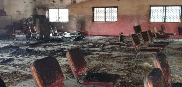 Fire guts E.P Church building in Bolgatanga