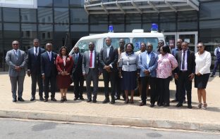 Health Minister donates ambulance to UGMS.  Dr. Bernard Okoe-Boye, Minister of Health, has donated a fully equipped ambulance to the University of Ghana Medical Centre (UGMC) to help improve operations.