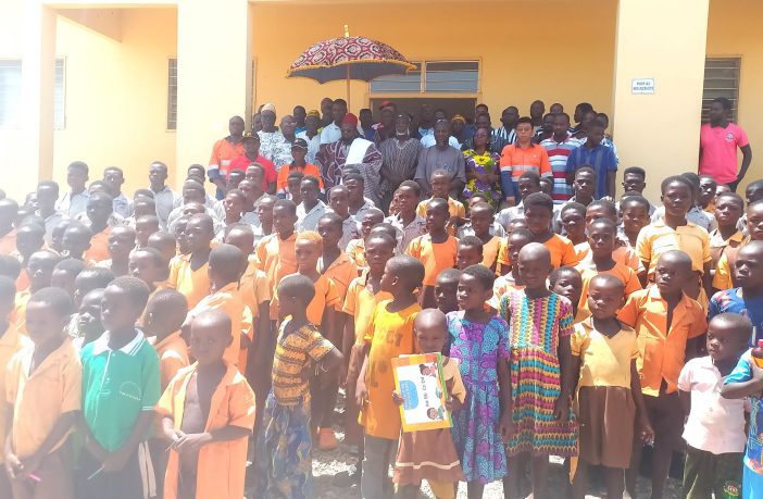 Cardinal Namdini supports catchment area basic schools with books.. Cardinal Namdini Mining Limited (CNML), has supported some basic schools in its operational area in the Talensi District of the Upper East Region with learning materials worth GH₵59,576.40.