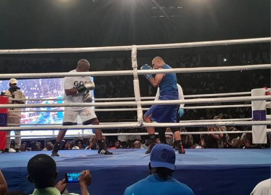 Azumah thrills boxing fans in an exhibition bout