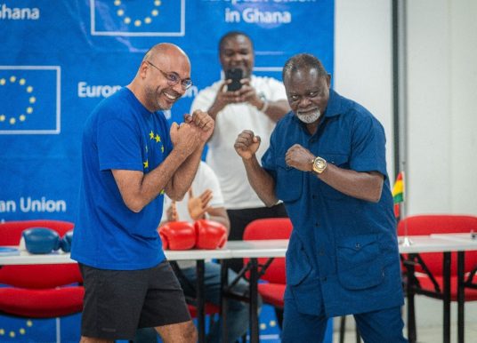 EU Delegation organizes Charity Boxing Exhibition to support amateur boxers in Bukom 
