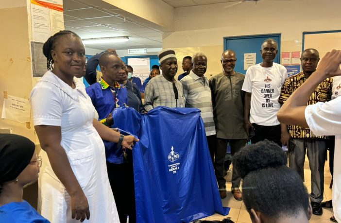 Full Gospel Business Men’s Fellowship International donates bedsheets to TTH.The Tamale North Chapter of the Full Gospel Business Men’s Fellowship International (FGBMFI) has donated 50 pieces of bedsheet to the Tamale Teaching Hospital (TTH).