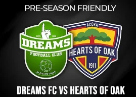 Hearts of Oak end preseason with draw against Dreams FC in Accra