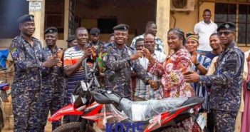 Kozie boosts Adentan security with donation of motorbikes to police