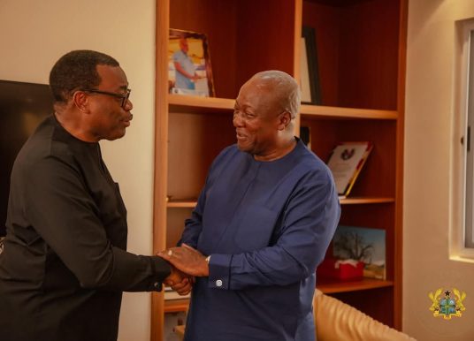 Mahama meets with AfDB Boss