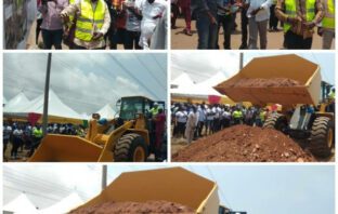 Construction of Tema industrial road