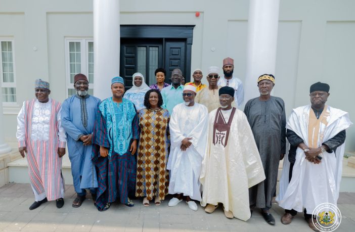 Politics Vice President (Council of Madina Zongo Chiefs pay courtesy call on Vice President Prof Jane Naana Opoku-Agyemang)