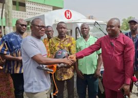 CDA presents eight tricycle ambulances to UW Health Directorate