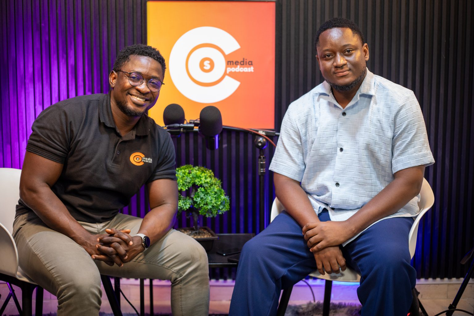 michael Bedzra and Enoch "RobotBoy" Appiah Jr.