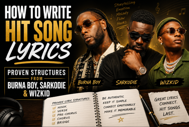 How to Write Hit Song Lyrics: Proven Structures from Burna Boy, Sarkodie & Wizkid How to Write Hit Song Lyrics Afrobeats