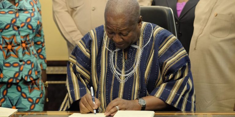 President Mahama Signs New Ghana Investment Promotion Authority Act into Law
