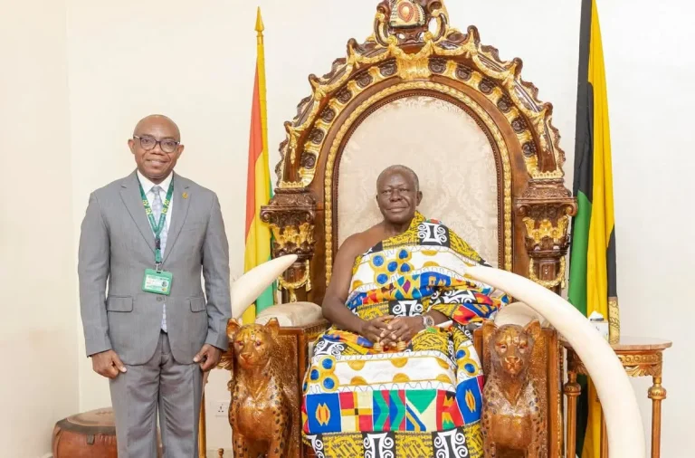 Asantehene Assures KNUST Vice Chancellor of Guidance and Support
